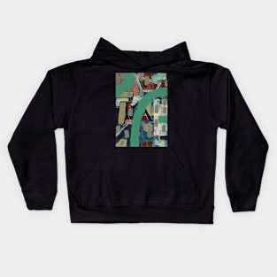 Art Acrylic artwork abstract Sage Kids Hoodie